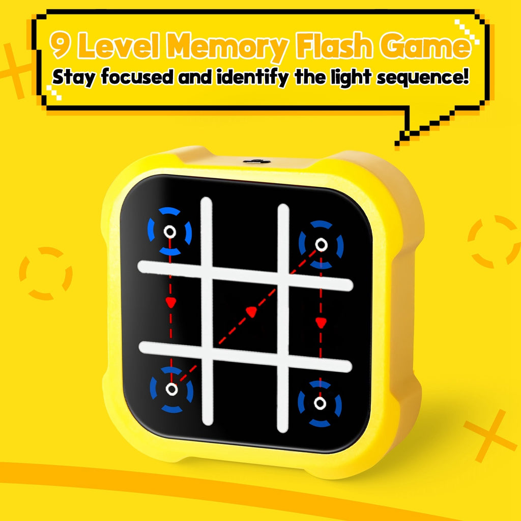 1Pc 3 In 1 Electric Tic Tac Toe Game Memory Flash Whack Mole Game Portable Travel Game Classic Board Games For Adults And Kids Aged Over 3 Years Old