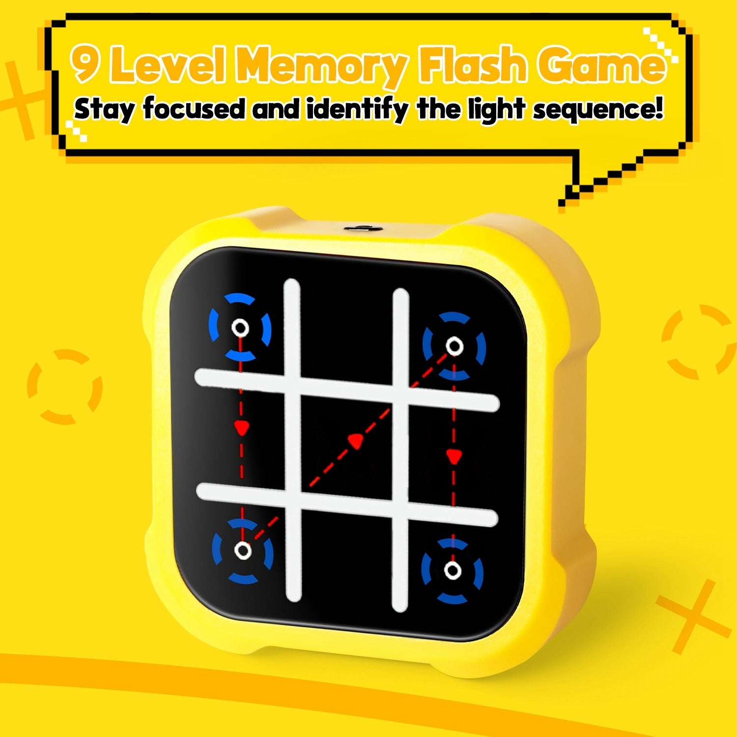 1Pc 3 In 1 Electric Tic Tac Toe Game Memory Flash Whack Mole Game Portable Travel Game Classic Board Games For Adults And Kids Aged Over 3 Years Old