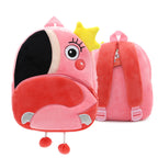 Mochilas de peluche adorables, ideales para la escuela infantil con diseños de animales.