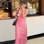 Fashion Sexy V-neck Plaid Suspender Dress