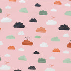 cambiador de bebé de algodón transpirable e impermeable con estampado de dibujos animados 