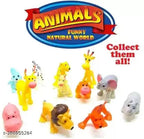 Funny Jungle Animals Toys Forest Animal Set Mini Cartoon Animal Toys