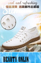 Men's Stylish Laser Cut White Casual Shoes