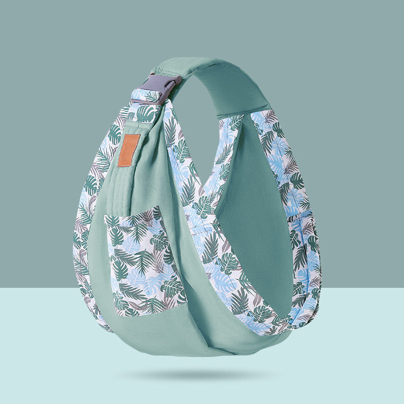 Portabebés horizontal tipo abrazo para salir con taburete de cintura