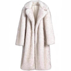 Extended Women's Clothing Imitation Fox Fur Warm Winter Coat
