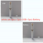 Mini Electric Eyebrow Trimmer Lipstick Brows Pen Hair Remover Painless Razor Epilator with LED Light