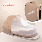 Cuna plegable portátil y desmontable para bebé, bolsa de maternidad