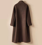 Long Stand-up Collar High-grade Double-sided Woolen Coat