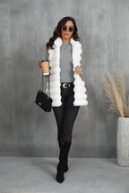 Mid-length Autumn And Winter New Faux Fur Vest For Women