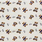 cambiador de bebé de algodón transpirable e impermeable con estampado de dibujos animados 