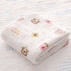 Baby Bath Towel With Six-layer Seersucker Quilt Soft