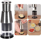 Stainless Steel Hand Food Chopper Garlic Press
