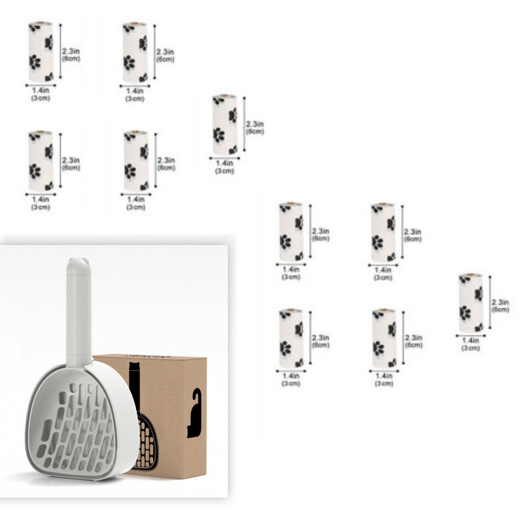 Cat Litter Scoop Plastic Cats Poop Scoop With Base Pets Cleanning Tool Cat Toilet Products Durable Litter Box Cleaner Shovel Pet Products