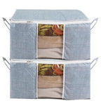 Storage Bag-UnderBed Blanket Storage Bag Covers With Handles(Set of 2)