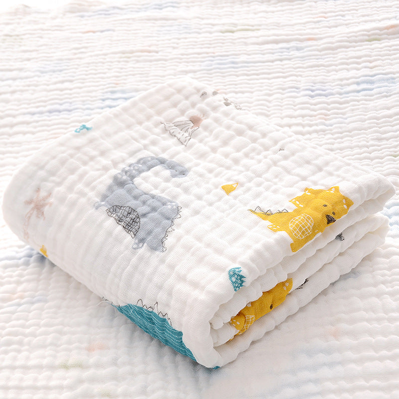 Baby Bath Towel With Six-layer Seersucker Quilt Soft