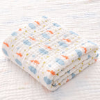 Baby Bath Towel With Six-layer Seersucker Quilt Soft