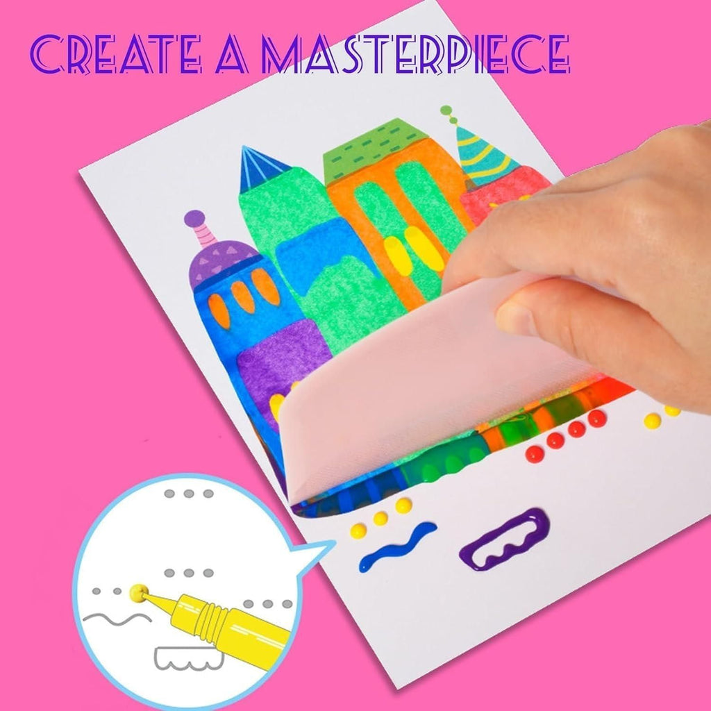 DIY Rainbow Scratch  Dot Art Painting Kits Set for Kids