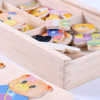 Baby puzzle blocks, bear dressing and matching toys