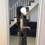 Female Casual Versatile Black Shivering Dress For Women Summer