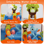 1Set 3 In 1 Kitchen Sink Toy With Electric Faucet Water Table Fishing Game Role Play Sink Set Indoor Outdoor For Kids Aged 3 Years Old