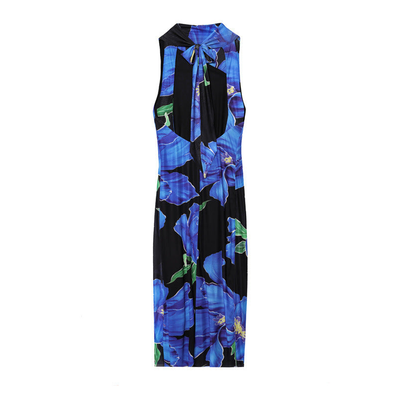 Young Elegant Tied Midi Skirt Dress