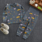 Children's High Waist Belly Protective Pants Set