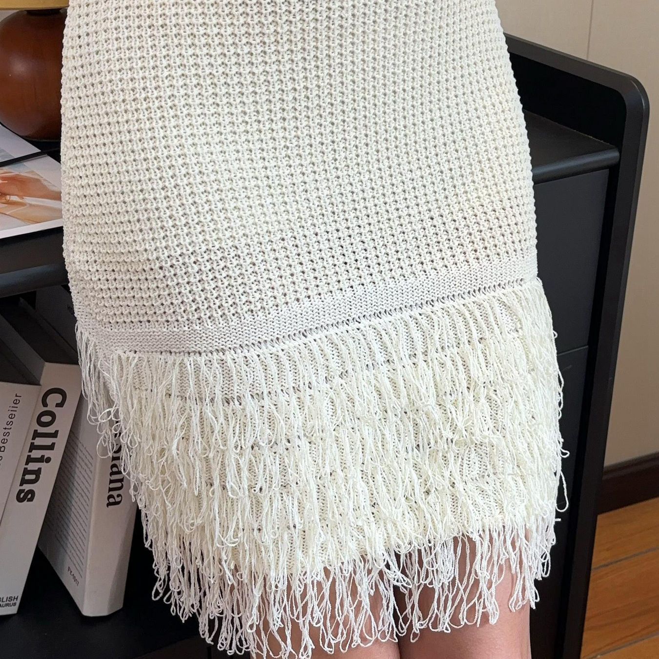 High Collar Sleeveless New Hollow Dress Woven Slim Fit Backless