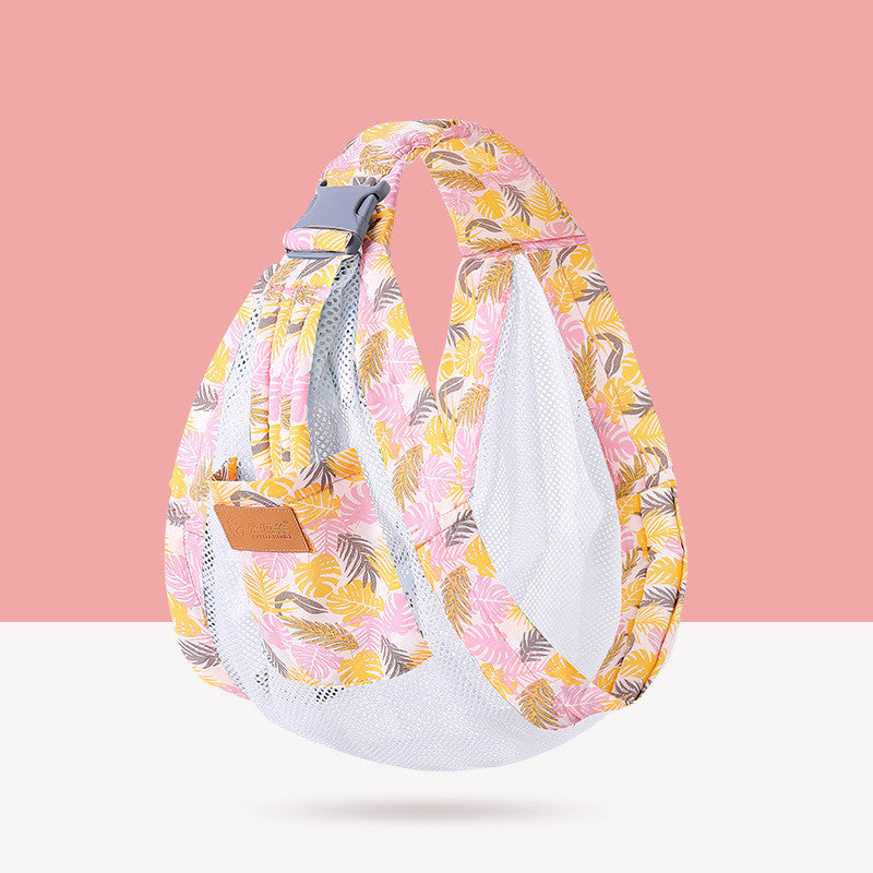 Portabebés horizontal tipo abrazo para salir con taburete de cintura