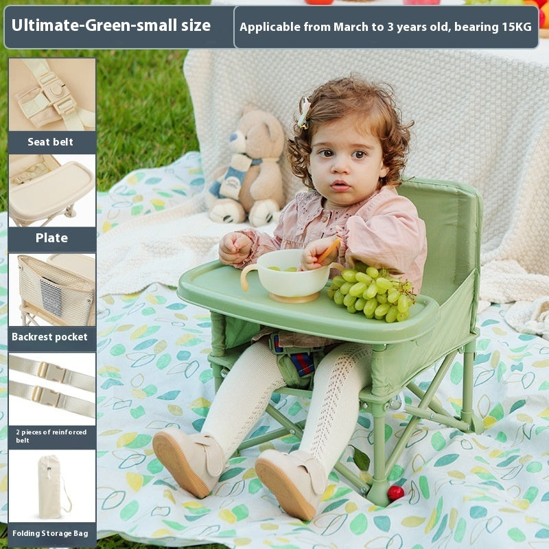 Baby Picnic Chair Outdoor Beach Camping Stool Portable Folding Photography Learning Seaside Dining Table