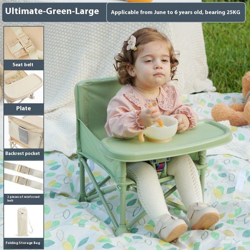 Baby Picnic Chair Outdoor Beach Camping Stool Portable Folding Photography Learning Seaside Dining Table