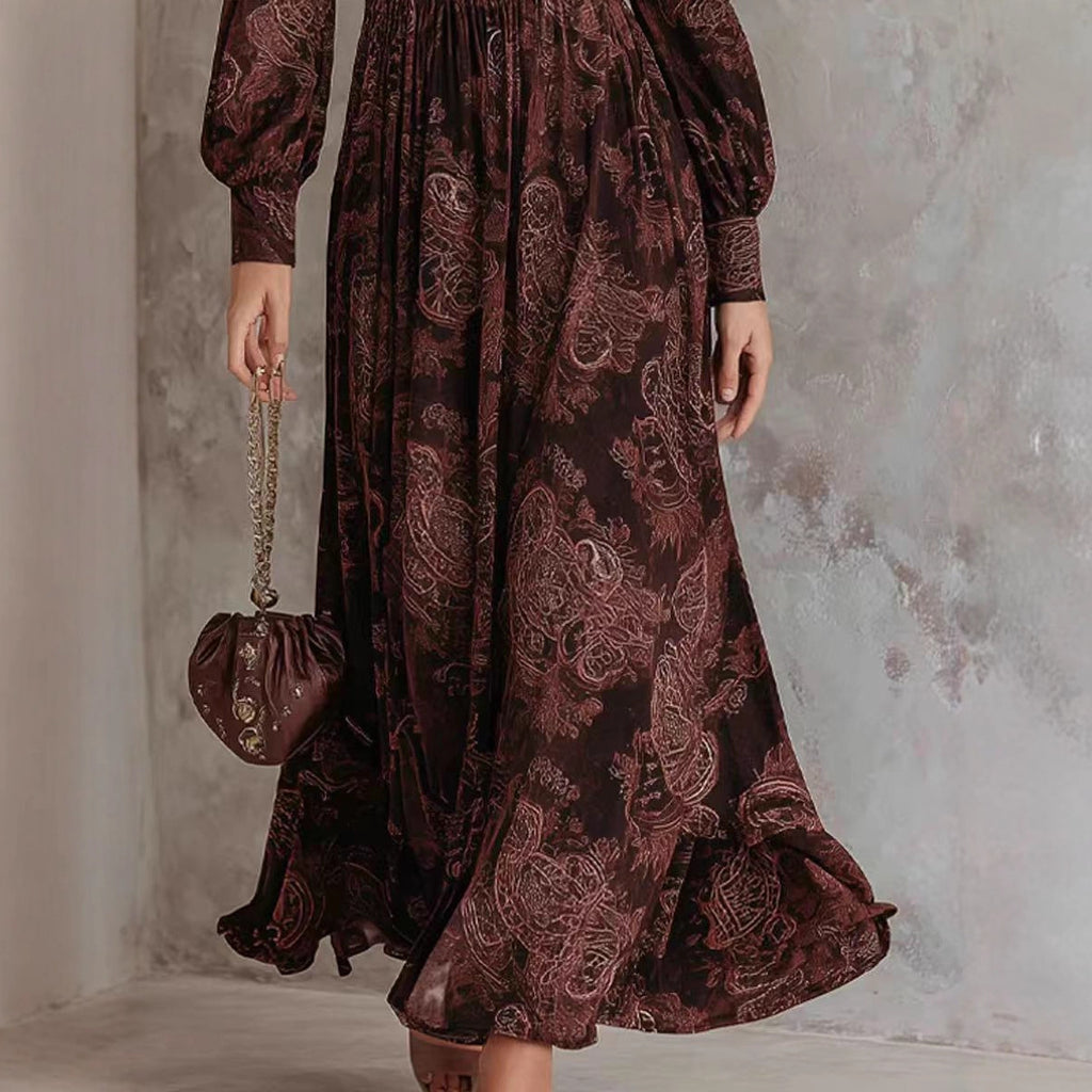 Fashionable High-end Printed Dress For Women