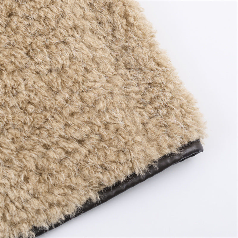 Women's Elegant Fleece Long Overcoat Outerwear