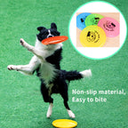 Platillo volador de silicona, juguete divertido para perros y gatos, juego para perros, discos voladores resistentes a las mordidas, entrenamiento interactivo para cachorros