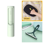 2-1 Reusable Pet Hair Remover Brush Lint Roller Portable Effective Self Cleaning Tool for Cat Dog Fur Hair Dust Removal Brush