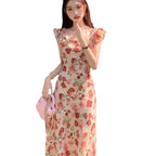 Seaside Holiday French Style Temperament Long Dress
