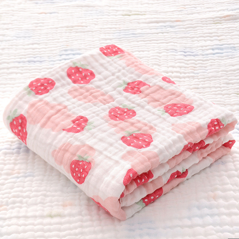 Baby Bath Towel With Six-layer Seersucker Quilt Soft