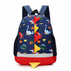 Mochila infantil con diseño de dinosaurio de dibujos animados para niños de preescolar y escuela