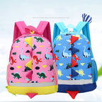 Mochila infantil con diseño de dinosaurio de dibujos animados para niños de preescolar y escuela