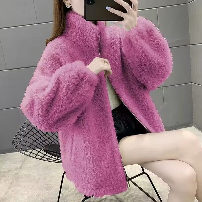 Berber Fleece Coat Women's Thickened Short One