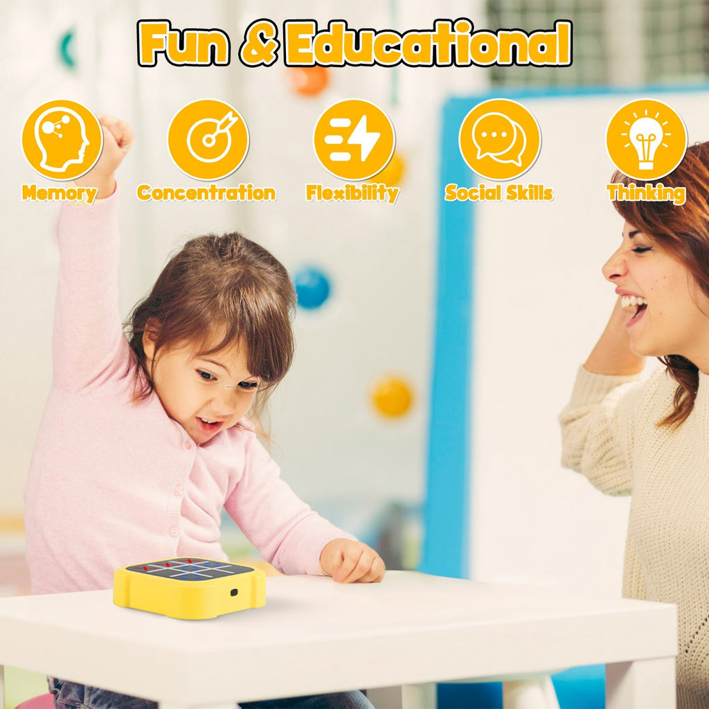 1Pc 3 In 1 Electric Tic Tac Toe Game Memory Flash Whack Mole Game Portable Travel Game Classic Board Games For Adults And Kids Aged Over 3 Years Old