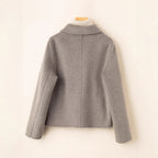 Double-sided Women's Short Small-sized High-grade Wool Overcoat