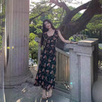 Seaside Holiday French Style Temperament Long Dress