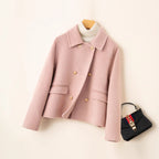 Double-sided Women's Short Small-sized High-grade Wool Overcoat