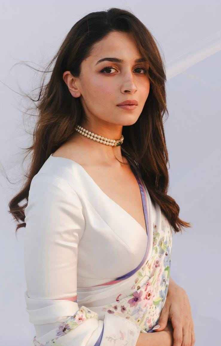 Ivory Whisper Japan Satin Saree