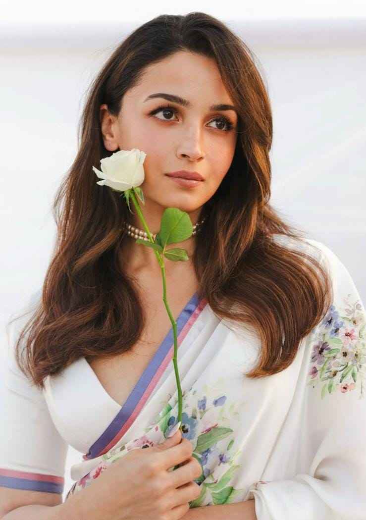 Ivory Whisper Japan Satin Saree