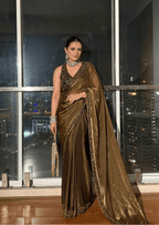 Noor-E-Zehra Space Silk Saree Set